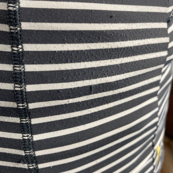 Lole full zip active jacket size XS grey and white stripe - Picture 5 of 14